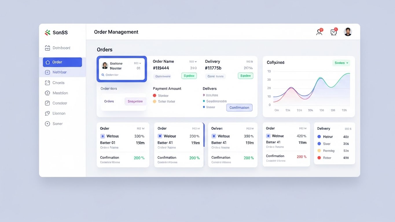 Sipariş Yönetimi Dashboard 4