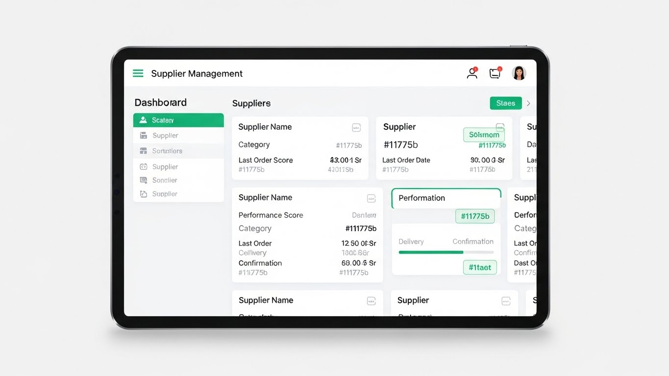Tedarikçi Yönetimi Dashboard 1
